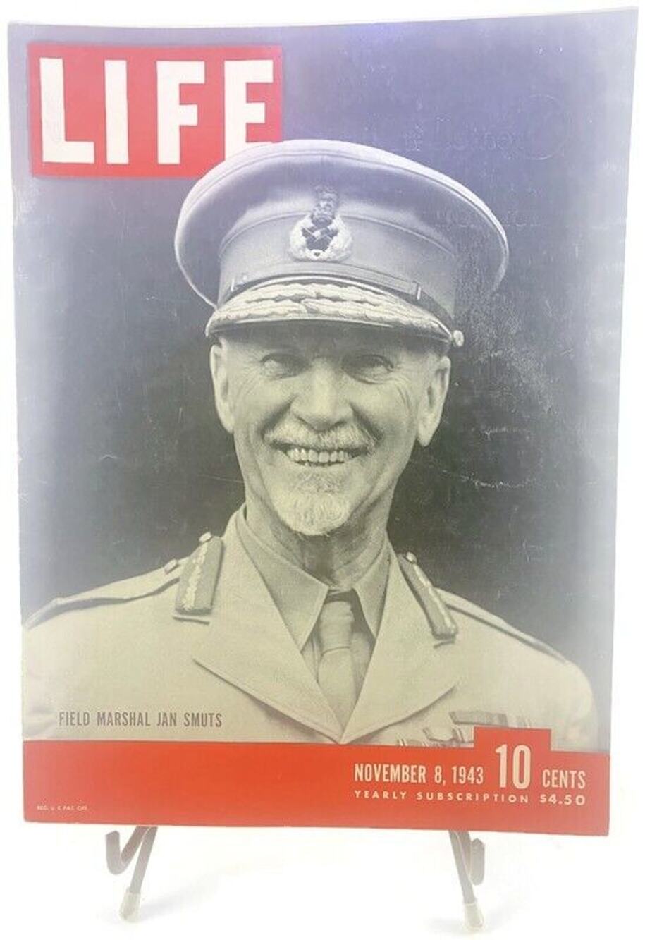 LIFE Magazine November 8 1943 Field Marshal Jan Smuts on Cover WWII Naples